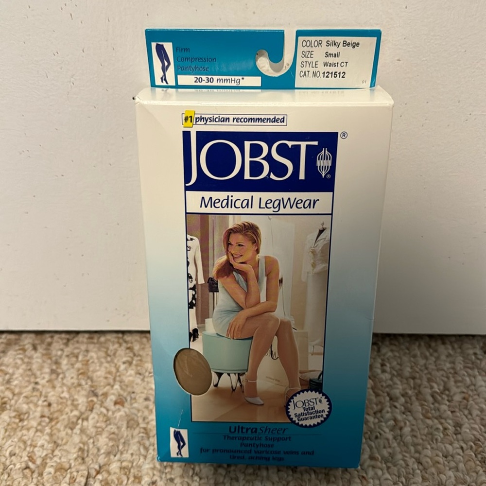 COPY - Jobst Medical Legwear 20-30 mmHg Silky Beige Firm Compression Pantyhose.
